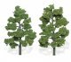 Ready-Made `Realistic Trees` - Deciduous - 6 to 7` 15.2 to 17.8cm pkg(2) -- Light Green, All Scales, Woodland Scenics 1515