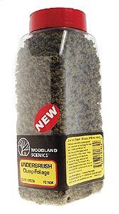 Underbrush Shaker - 32oz 907g -- Olive Green, All Scales, Woodland Scenics 1634