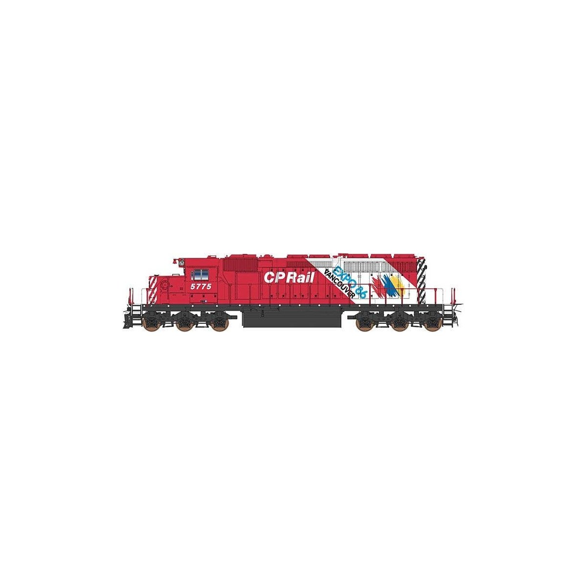 EMD SD40-2 w/LokSound & DCC -- Canadian Pacific (Action Red, white, Expo 86 Graphics), N, Intermountain Railway Company 69336S