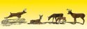 Scenic Accents(R) Animal Figures -- White-Tail Deer pkg(6), N, Woodland Scenics 2185