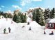 Children Sledding - Scenic Accents(R) -- 5 Children, Snowman, N, Woodland Scenics 2221