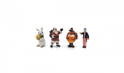 Find Me Figures Scenic Accents(R) -- Holiday Figures pkg(4), HO, Woodland Scenics 2868