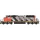 EMD/GMDD SD40-2W - Sound and DCC -- Canadian National (Weathered, Stripe Scheme, black, red, white), N, Intermountain Railway Co
