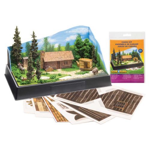 Cabin - Scene-A-Rama(TM) -- Kit, All Scales, Woodland Scenics 4239