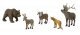 North American Wildlife Figures - Scene-A-Rama(R) -- pkg(5), All Scales, Woodland Scenics 4449