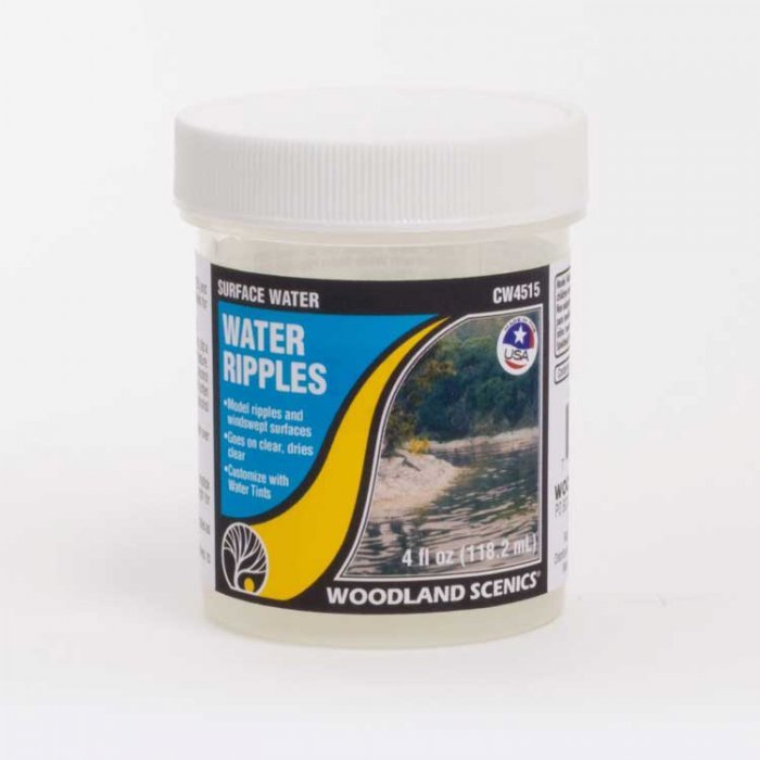 Surface Water - Water System -- Water Ripples - 4oz 118mL, All Scales, Woodland Scenics 4515