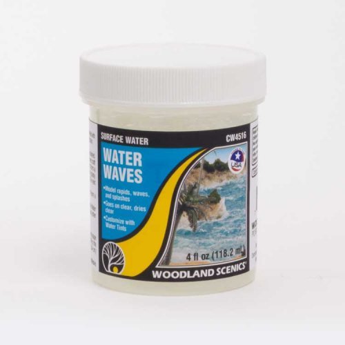 Surface Water - Water System -- Water Waves - 4oz 118mL, All Scales, Woodland Scenics 4516