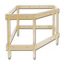 Module Kit Stand -- Corner, All Scales, Woodland Scenics 4791