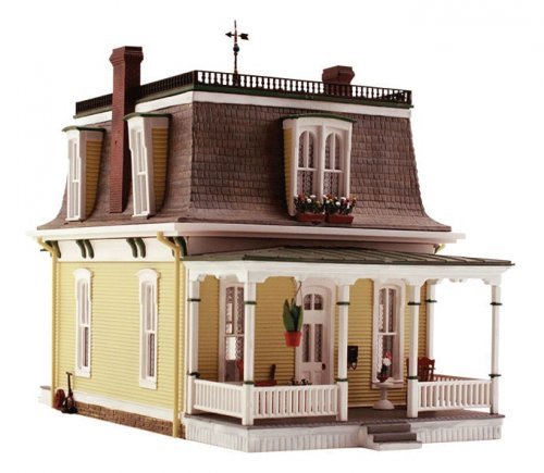 Built-&-Ready Landmark Structures(R) - Assembled -- Home Sweet Home - 2-5/16 x 3-15/16 x 2-3/4′ , N, Woodland Scenics 4939