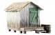 Wood Shack - Built-&-Ready(R) Landmark Structures(R) -- Assembled - 23/32 x 1 1/8 x 11/16′ 1.82 , N, Woodland Scenics 4948