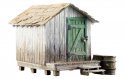 Wood Shack - Built-&-Ready(R) Landmark Structures(R) -- Assembled - 23/32 x 1 1/8 x 11/16′ 1.82 , N, Woodland Scenics 4948