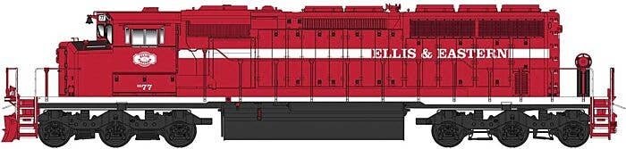 EMD/GMDD SD40-2W - Sound and DCC -- Ellis & Eastern (red, white), N, Intermountain Railway Company 69315S