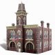 Firehouse - Built-&-Ready Landmark Structures(R) -- Assembled - 6-21/32 x 5-7/8′ 16.9 x 14.9cm, HO, Woodland Scenics 5034