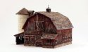 Old Weathered Barn - Built-&-Ready Landmark Structures(R) -- Assembled - 7-13/16 x 5-11/16′ 19., HO, Woodland Scenics 5038