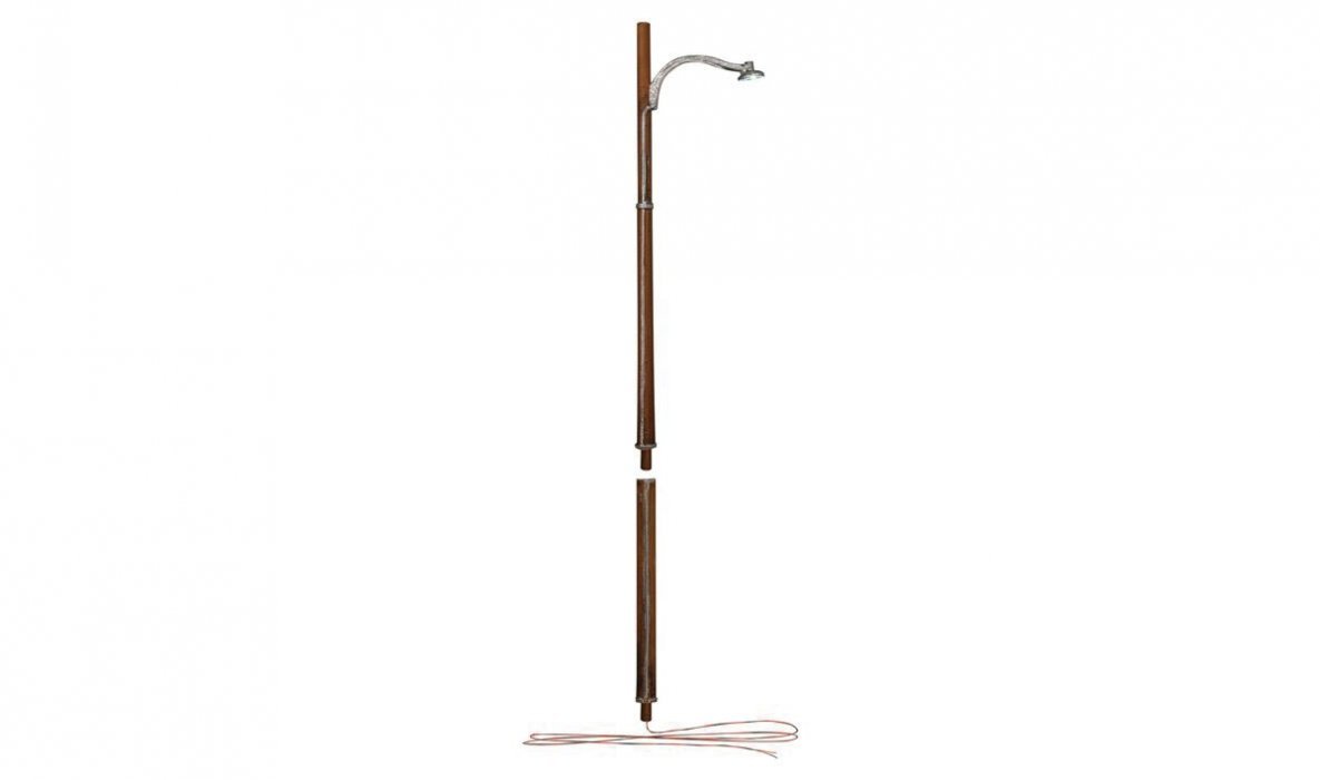 Wooden Pole Street Light - Just Plug(TM) -- pkg(2), O, Woodland Scenics 5646