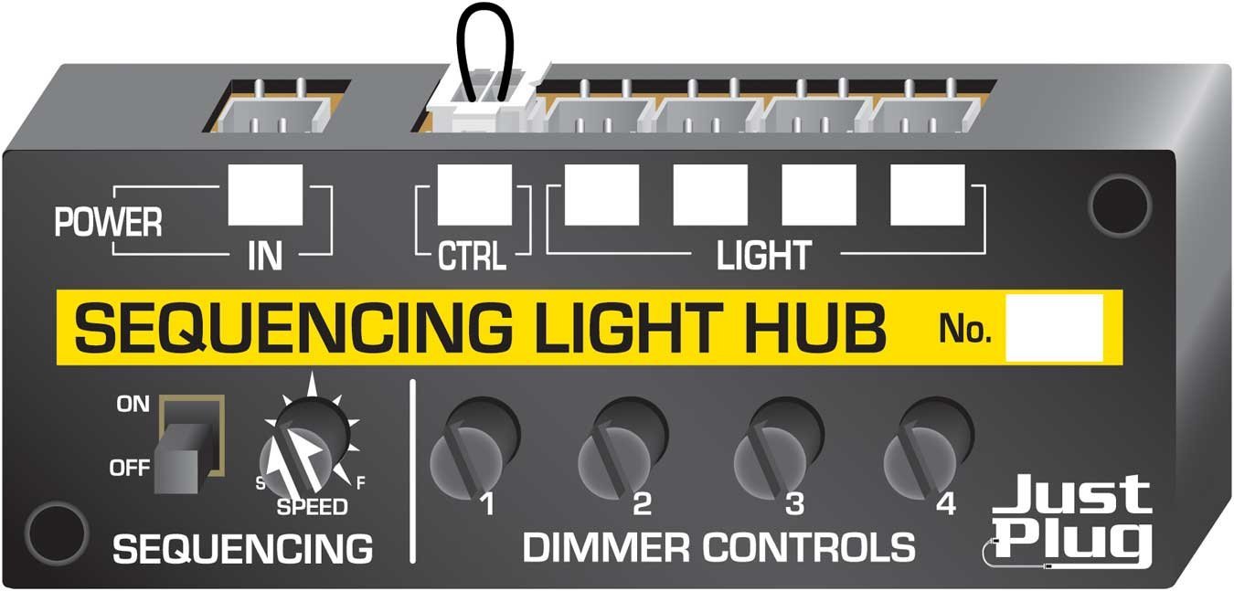 Just Plug -- Sequencing Light Hub, All Scales, Woodland Scenics 5680
