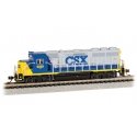 EMD GP40 - Sound and DCC - Sound Value -- CSX 6059 (YN1, gray, blue, yellow), N, Bachmann Industries 66361