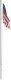 Flag Pole with U.S. Flag - Just Plug(TM) -- Large - 7-1/2′ 19cm Tall, All Scales, Woodland Scenics 5952
