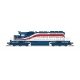 EMD SD40-2 Low Nose - Sound and DCC - Paragon4 -- Milwaukee Road 156 (Bicentennial, white, blue, red), N, Broadway Limited Impor