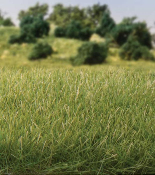Static Grass 9/32′ 7mm Tall - All Game Terrain -- Medium Green, All Scales, Woodland Scenics 6584