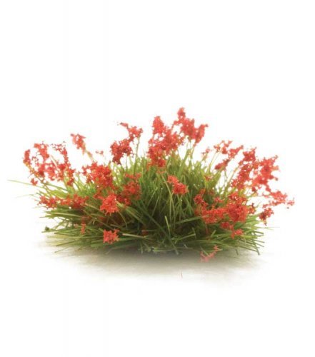 Peel `n` Plant Tufts - All Game Terrain -- Red Flowers, All Scales, Woodland Scenics 6629