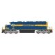 EMD SD40-2 w/LokSound & DCC -- Marquette Rail 3001 (blue, yellow), HO, Intermountain Railway Company 49390S