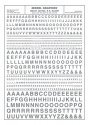 Dry Transfer Alphabet & Numbers - Railroad Gothic -- Silver, All Scales, Woodland Scenics 725
