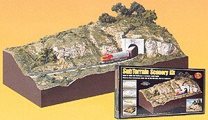 Subterrain Scenery Kit -- 12 x 24′ Includes Scenery, Landscape, Section N-Scale Track Bed & Track, N, Woodland Scenics 929