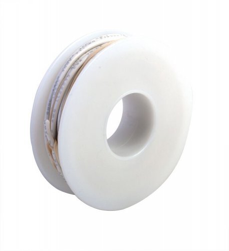 One-Conductor Hookup Wire - 18 Gauge - 30′ 9.1m -- White, All Scales, Wire Works 118160309