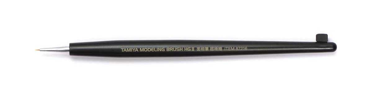 Pointed Modeling Brush HG II -- Ultra Fine, All Scales, Tamiya Paints 87216