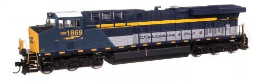 GE ES44AC Evolution Series GEVO - Standard DC -- CSX 1869 (Chesapeake & Ohio Heritage), HO, WalthersMainline 10226