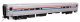 85′ Horizon Cafe/Club Food Service Car - Ready to Run -- Amtrak(R) Phase III 53007, HO, WalthersMainline 31056