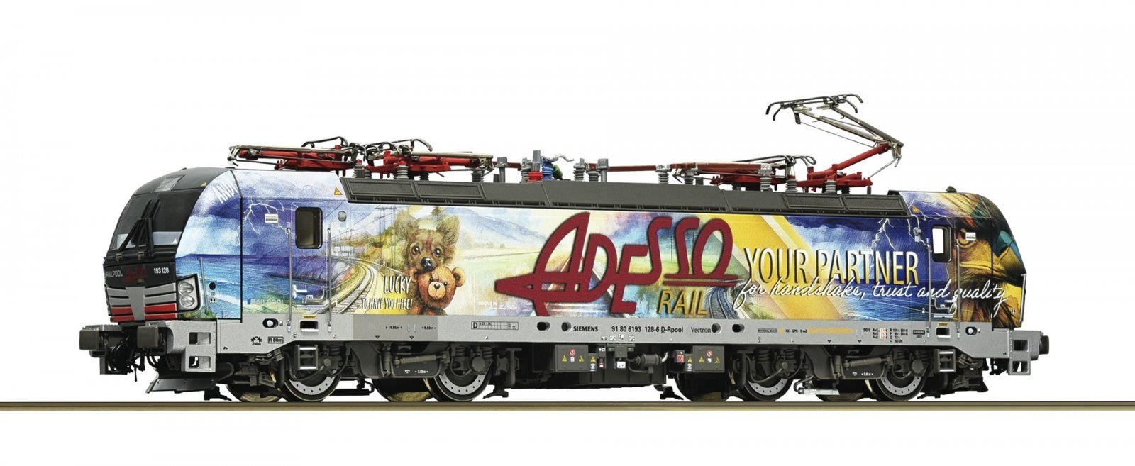 Electric locomotive 193 128-6, Railpool, HO, Roco 7500194