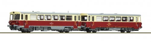 Diesel railcar M 152 0059 with trailer, CSD, TT, Roco 7790001