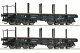 2 piece set: Heavy-duty flat wagons, DRG, TT, Roco 6680034