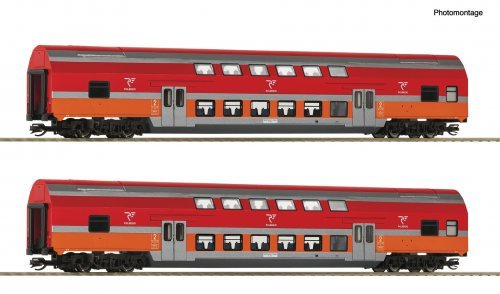 2 piece set: Double-deck coaches, Polregio, TT, Roco 6280047