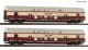 2 piece set (2): Double-deck coaches, DR, TT, Roco 6280046