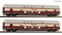 2 piece set (2): Double-deck coaches, DR, TT, Roco 6280046