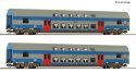 2 piece set: Double-deck coaches, CD, TT, Roco 6280044