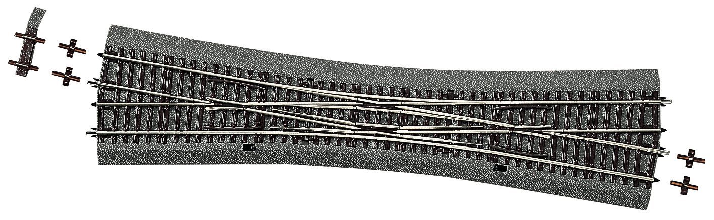 Double slip turnout DKW10, HO, Roco 42549