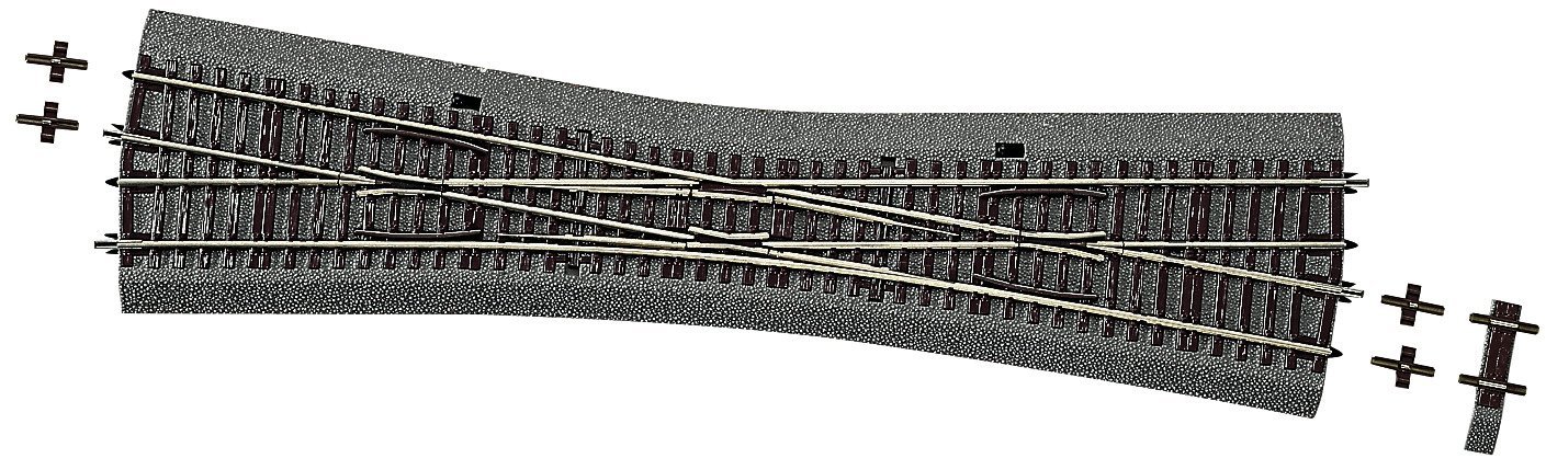 Single slip turnout EKW10, HO, Roco 42591