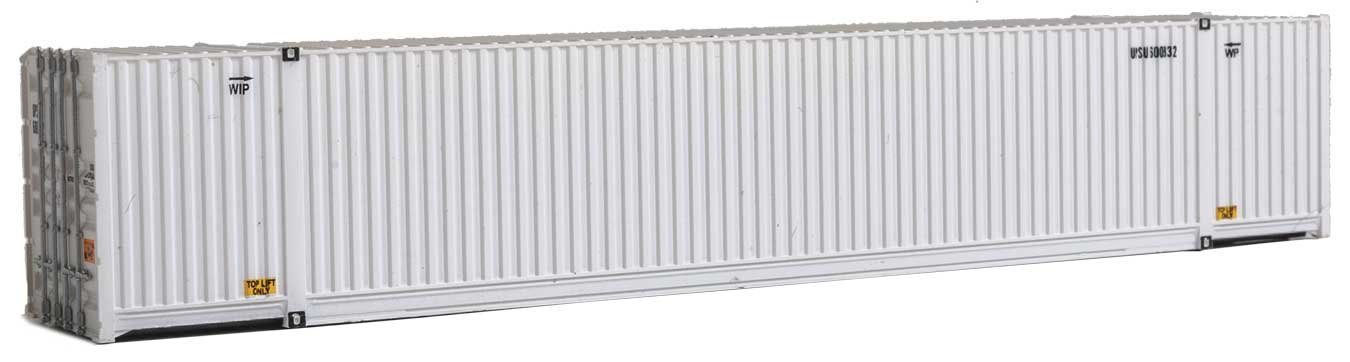 53′ Singamas Corrugated-Side Container - Assembled -- United Parcel Service (UPSU Reporting , HO, Walthers SceneMaster 8534