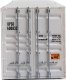 53′ Singamas Corrugated-Side Container - Assembled -- United Parcel Service (UPSU Reporting , HO, Walthers SceneMaster 8534