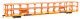 89′ Flatcar w/Tri-Level Open Auto Rack - Ready to Run -- Denver & Rio Grande Western(TM) 802868, HO, WalthersMainline 8208