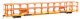89′ Flatcar w/Tri-Level Open Auto Rack - Ready to Run -- Denver & Rio Grande Western(TM) 802868, HO, WalthersMainline 8208