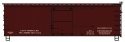 36′ Double-Sheathed Wood Boxcar w/Steel Roof, Wood Ends -- Data Only (Mineral Red), HO, Accurail Inc 1898