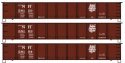 AAR 41′ Steel Gondola 3-Pack - Kit -- New Haven 58129, 58163, 58194 (Boxcar Red, Script Logo), HO, Accurail Inc 37674