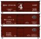 36′ Double-Sheathed Wood Boxcar, Steel Roof, Wood Ends 3-Pack - Kit -- Big Four CCC&StL 8397, 47863,, HO, Accurail Inc 8189