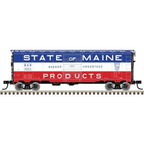 1932 ARA 40′ Steel Boxcar - Ready to Run - Master(R) -- Bangor & Aroostook 5369 (red, HO, Atlas Model Railroad Co. 20007762