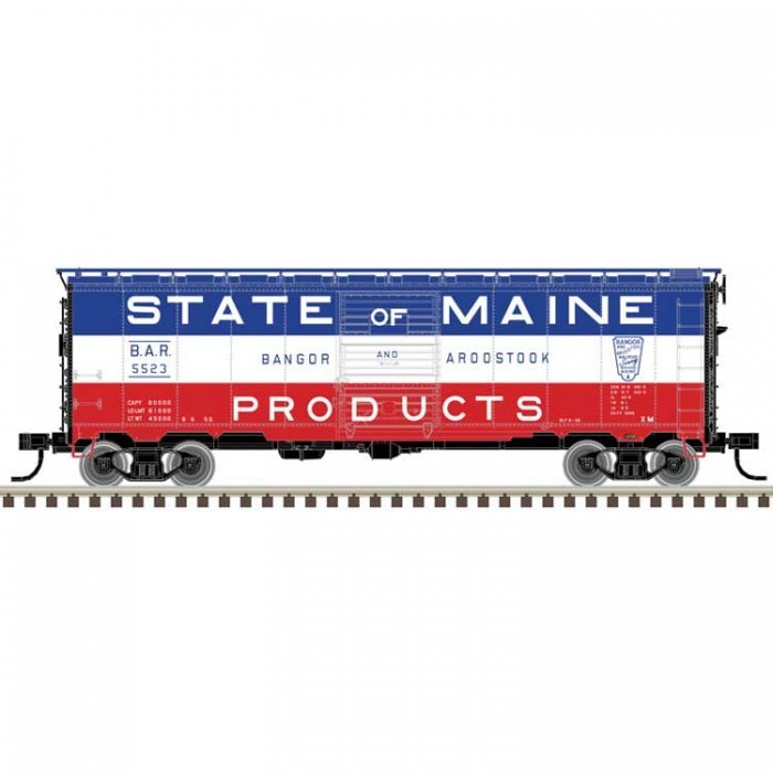 1932 ARA 40′ Steel Boxcar - Ready to Run - Master(R) -- Bangor & Aroostook 5369 (red, HO, Atlas Model Railroad Co. 20007762